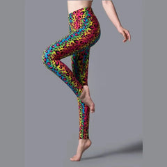 High Waist Animal Printed Leggings Soft Stretchy Women Leopard Print Pencil Pants