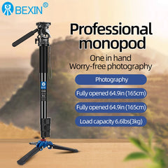 Lightweight Monopod Aluminium DSLR Camera Tripod Camera Mount Adapter