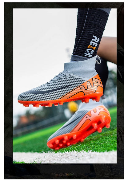 Professional Men Soccer Shoes FG/TF  Football Boots Cleats Breathable  Outdoor