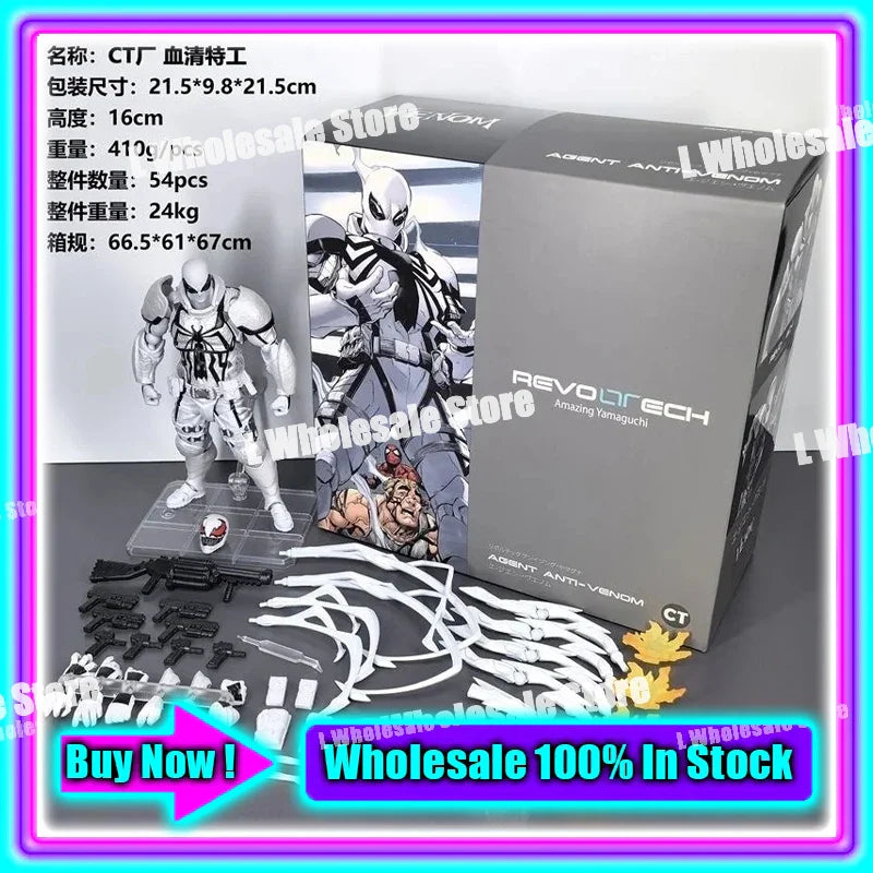 In Stock Ct Toys Blue Batman Spiderman Mess Toys Superior Symbiote Scarlet Spider Daredevil Wolverine Anime Action Figure Toys