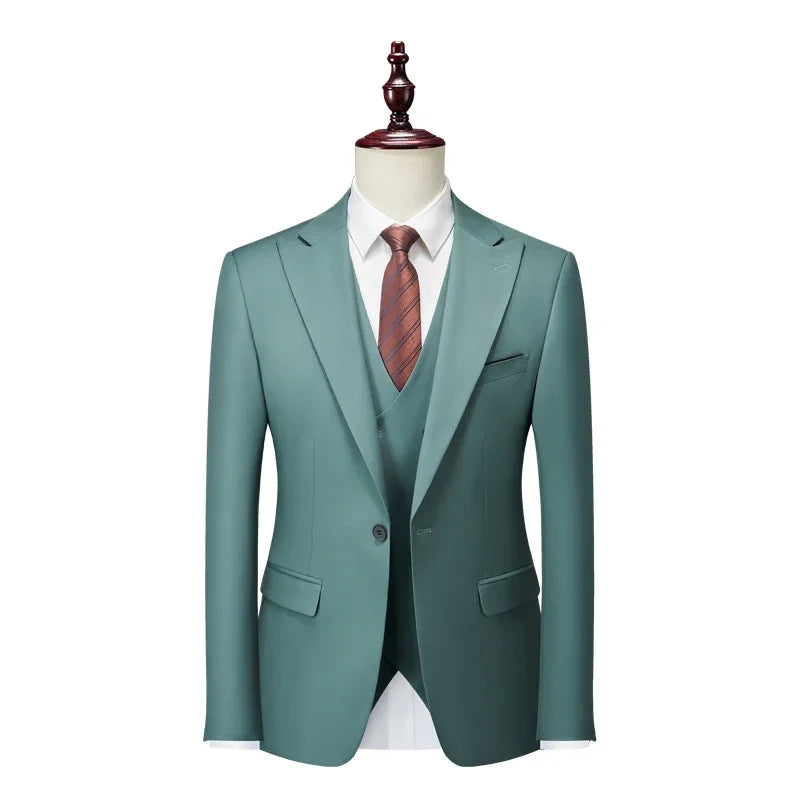 Tuxedo for Mens: Italian Business Gentleman Slim Suit, Groom Wedding Blazers