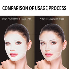 5PCS Absorbable Bio-Collagen Face Mask Wrinkle Remover Fade Fine Lines Lifting Nicotinamide Brightening Moisturizing Skin Care