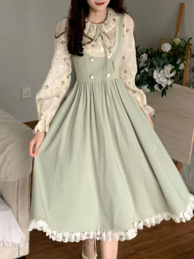 Formal attire Dresses: Women Spring Lace Evening Party Midi Dresses