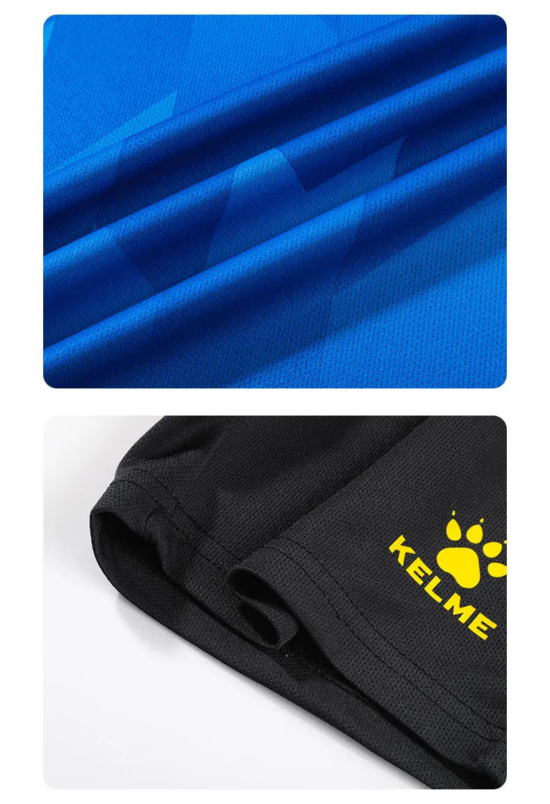 KELME Custom Kids Soccer Jersey Goalkeeper Soccer Jerseys Team Suis Short-sleeve Training Breathable Boys football  8251ZB3003
