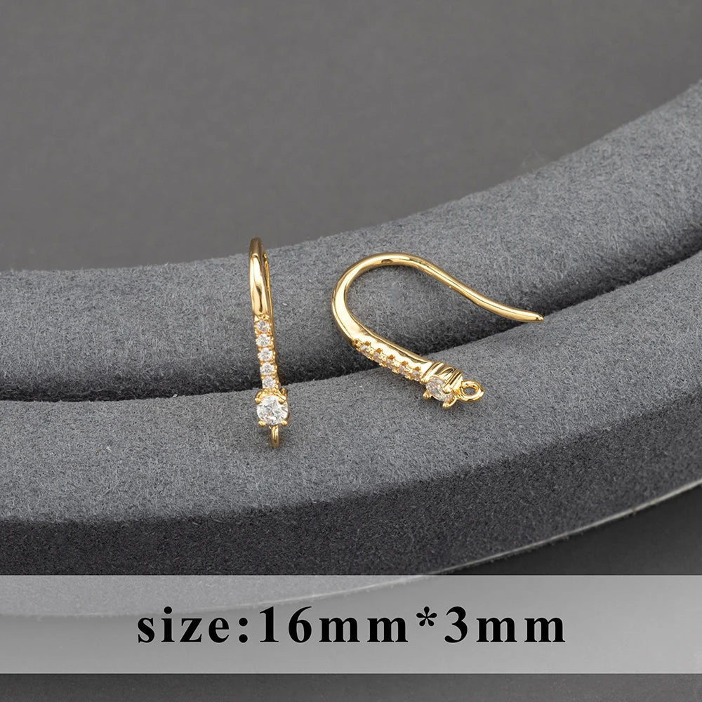 GUFEATHER,20pcs/lot,M800,jewelry accessories,pass REACH,nickel free,18k gold plated,copper,connector,diy earrings,jewelry making