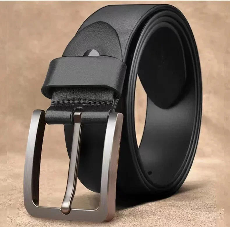 Male Famous Brand Luxury Designer PU Leather Jeans Belts for Men Pin Adjustable Alloy Buckle Waist Straps Belt 105cm 120cm 125cm