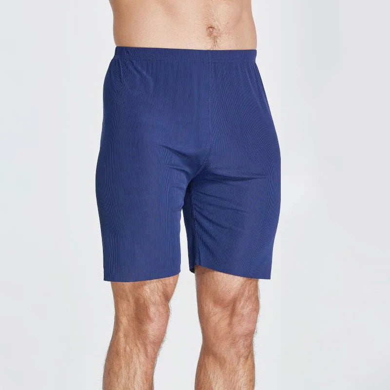 Plus Size Ice Silk Cool Summer Men Sleepwear Shorts Sexy Underwear Nightwear Comfortable Loose Sports Man Sleep Bottoms Homewear