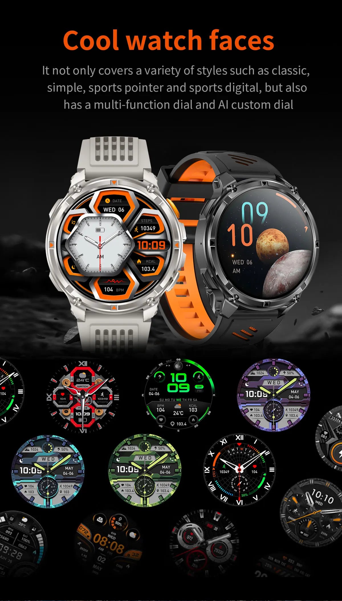 2026 New T-Rex3 Pro GPS Tracker Smartwatch Men 120-Day Standby 1100mAh Clock Rugged Outdoor Sport 10ATM Waterproof Call Watches