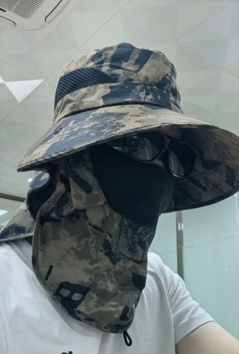 Sun Hats UV Protection Outdoor Hunting Fishing Cap for Men Women Hiking Camping