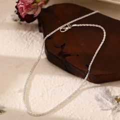 Silver Color Sparkling Necklace For Women Trendy Clavicle Chain Choker Girls Korean