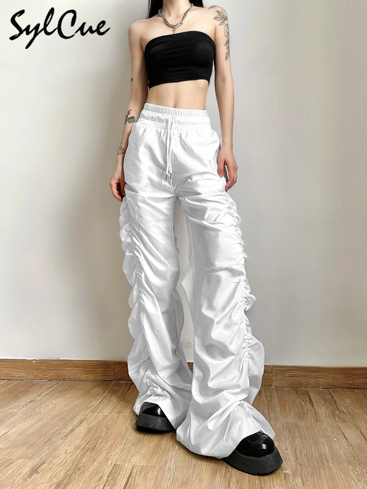 All-Match Casual Loose Girl High Waist Wide Leg Lantern Pants