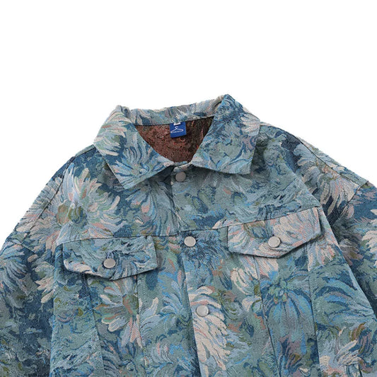 Denim Jacket Men's High Street Spring And Autumn New Japanese Blue Vintage