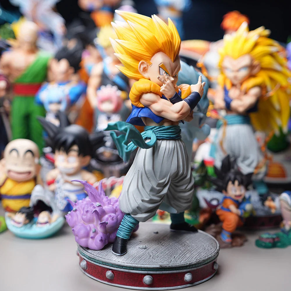 25cm/9.8in Anime Dragon Ball Z Figure Gotenks Figure Ghost Night Light PVC Action Figure Collection Model Toys Gifts
