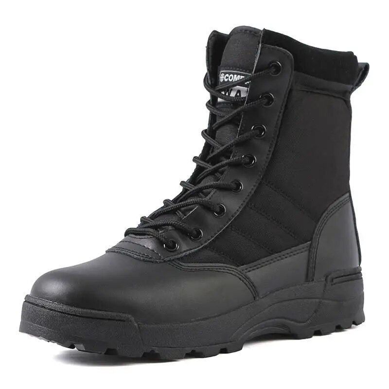Men Boots Tactical Military Boots Special Force Desert Combat Army Boots Outdoor Hiking Boots Ankle Shoes Men Large Size Shoes