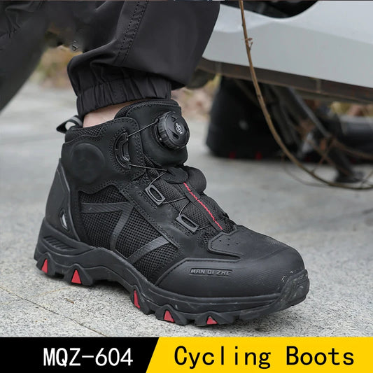 Motorcycle Summer Riding Boots for Men, Breathable Motorcycle Shoes for Men, Commuting and Casual Riding Shoes for Women, Anti-f
