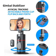 Selfie Stick with Stabilizer Auto Face Tracking Tripod for Mobile Wireless Selfie Stick