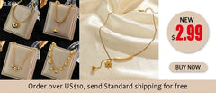 316L Stainless Steel Exaggerated Gold Color Thick Chain Pendant Necklace For Women