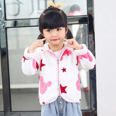 Children Flannel Jacket Autumn and Winter Baby Girl Clothes Hooded Cute Toddler Outerwear Clothing Warm Boys Coat 1-5 Years