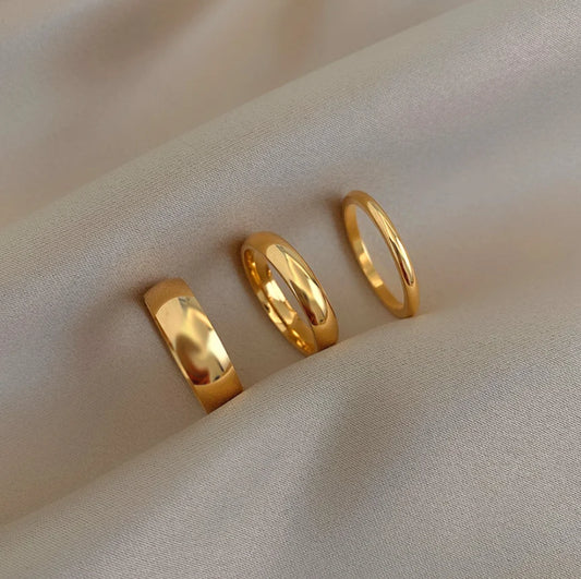 Tarnish Free 2mm 4mm 6mm Stainless Steel 18K Gold Plated Silver Color