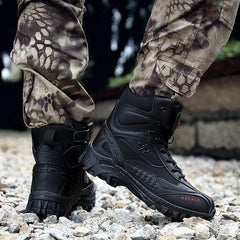 Casual Men High Quality Brand Military Leather Boots Special Force Tactical Desert Combat Men's Boots Outdoor Shoes Ankle Boots