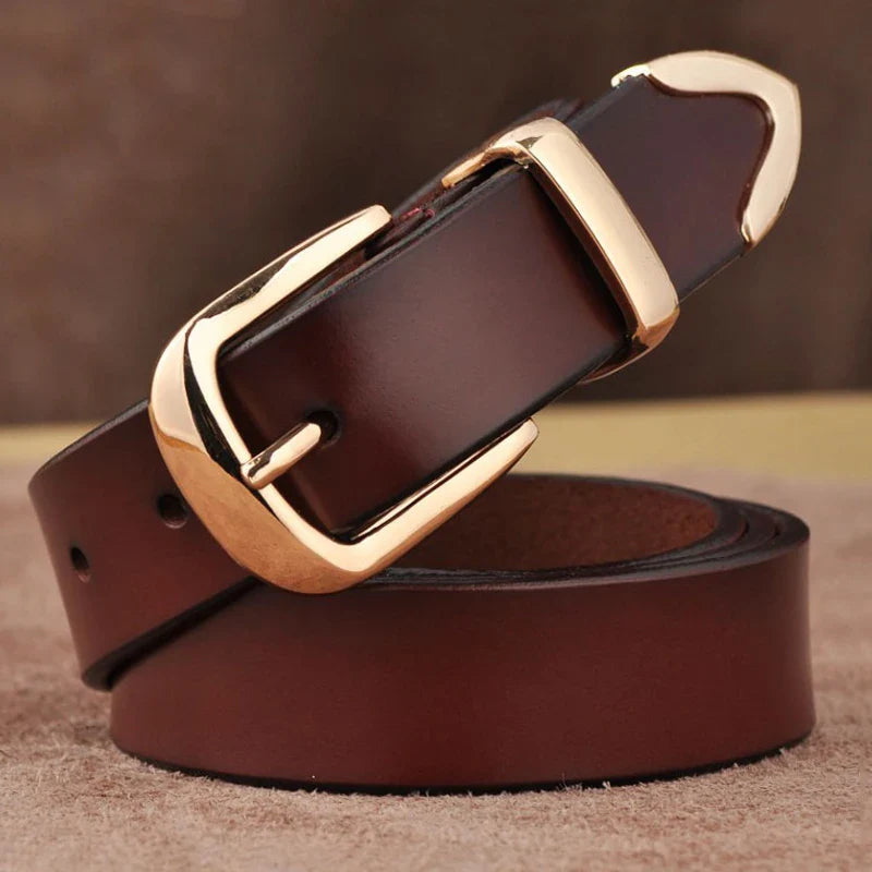 MEDYLA Women's Strap Casual All Match Women Brief Genuine Leather Belt Women Strap Pure Color Belts Top Quality Jeans Belt L27
