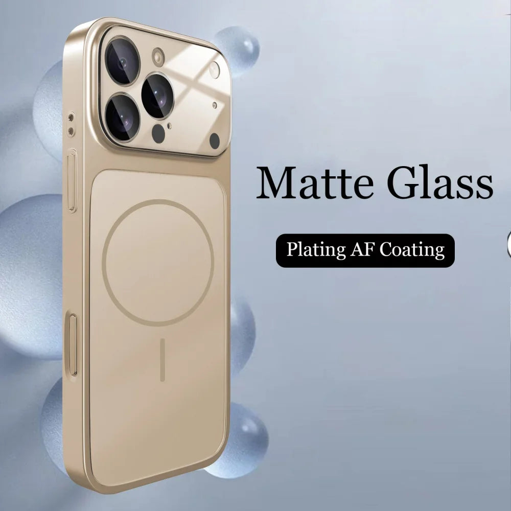 Magsafe Matte Armor Case For iPhone 17 Air 16 15 14 13 Pro Max Funda Wireless Charging Hard Magnetic Cover