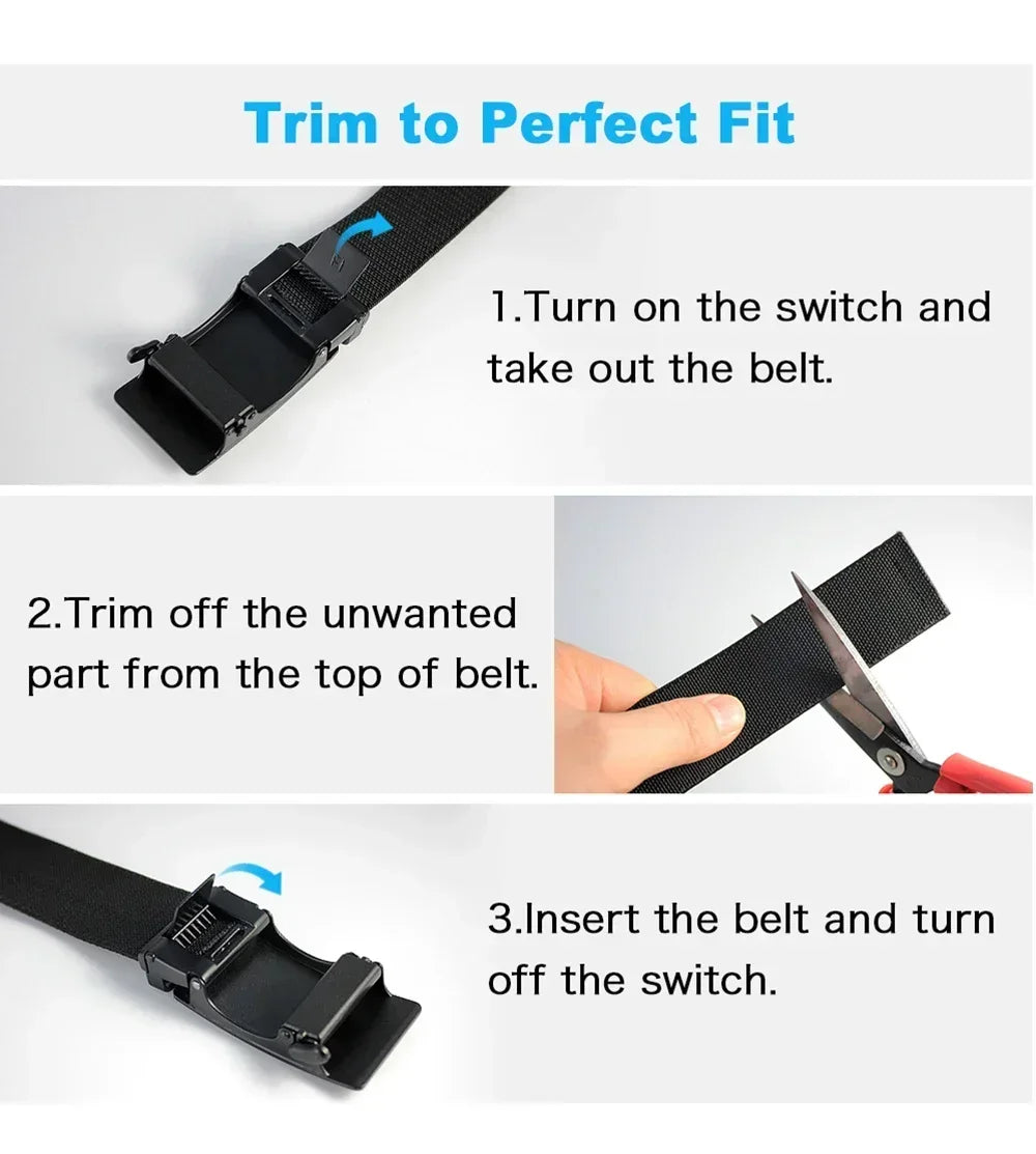 Men Belt Elastic Metal Automatic Buckle Army Outdoor Hunting Tactical Jeans Pants Belt Nylon Breathable Belts 150 Big Size Belts