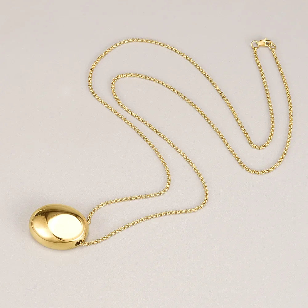 L248 Factory wholesale water drop geometric ins style individual minimalist light luxury sweater chain necklace available for co