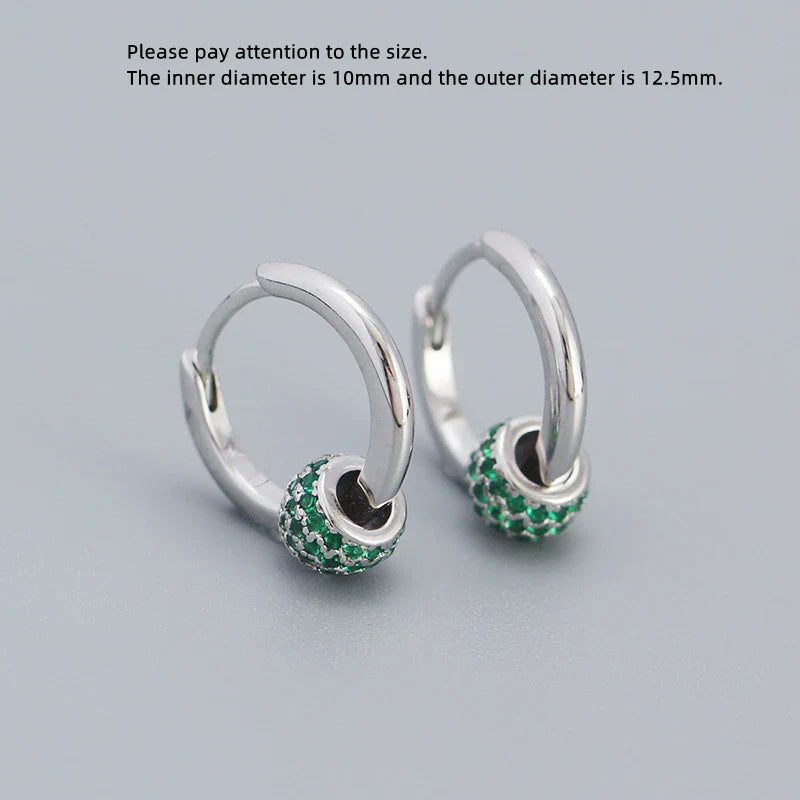 925 Sterling Silver Earring Zircon Sun Flower Ear Ring Geometric Style Water Drop Ear Bone Cute Temperament Woman Girl Ear Jewel