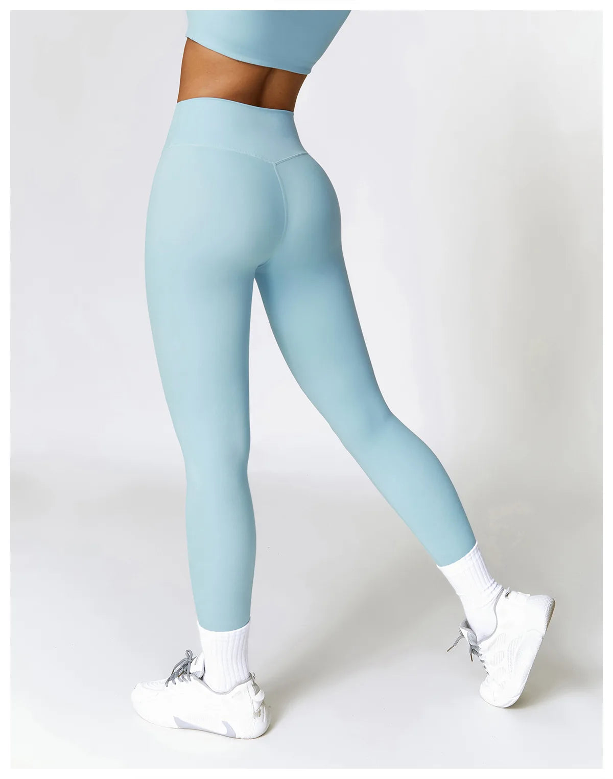 Women Sport Seamless Leggings High Waist Elastic Solid Yoga Leggings Gym Workout