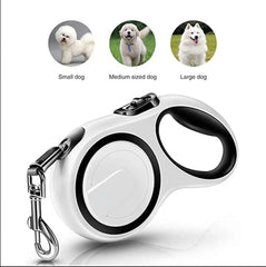 3/5/8M Durable Nylon Retractable Dog Leash Leads Automatic Extending Leash