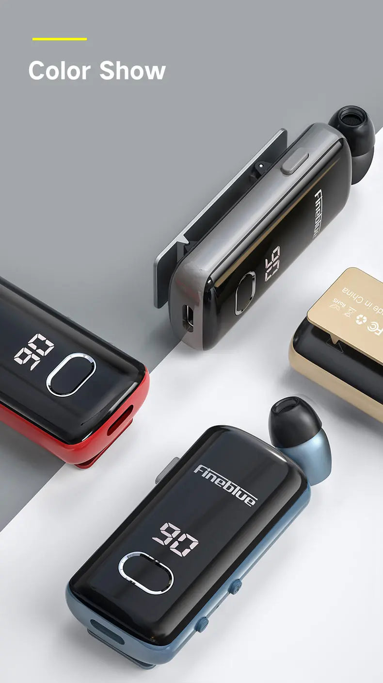 Fineblue F580 Wireless Earphone Bluetooth 5.3 Retractable Portable Headset Calls Remind Vibration Sport Run Headphone F920 F520