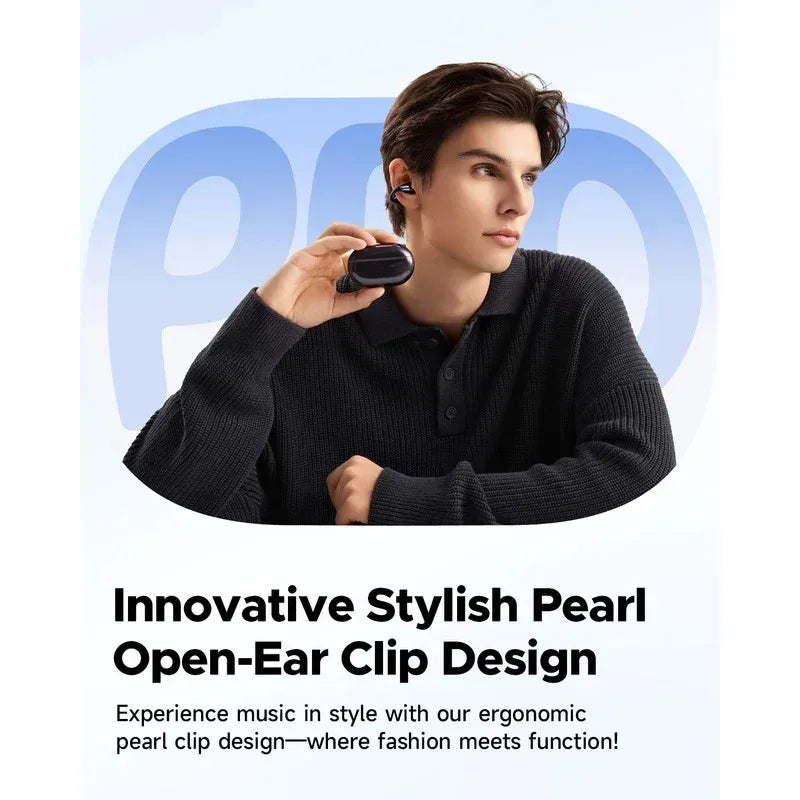 2026 Wireless Headset Bluetooth 5.4 Earplug Earphone PearlClip Pro Supports AI ENC clear Call Multipoint Connection And IPX5.
