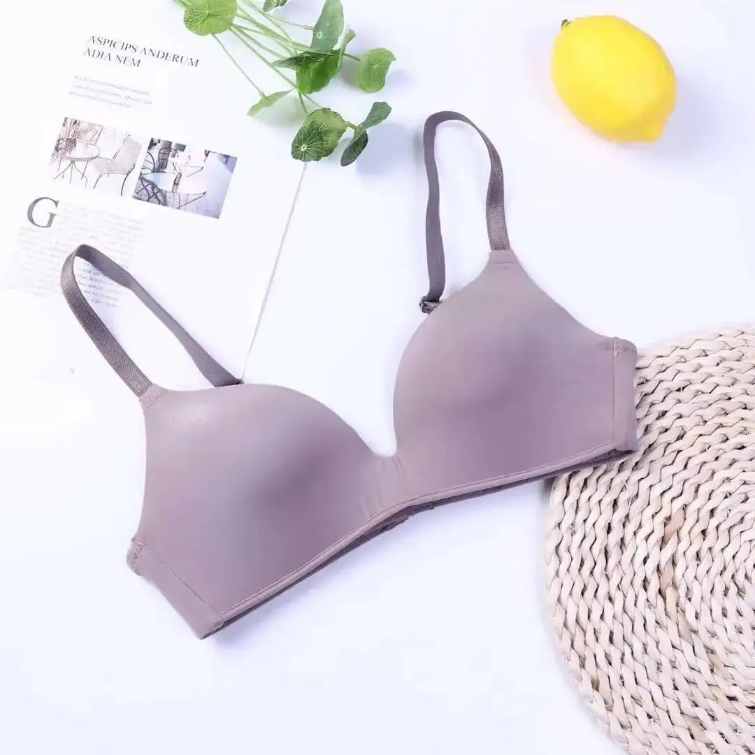Ice Silk Women Bra Comfortable Wireless Gather Underwear For Women