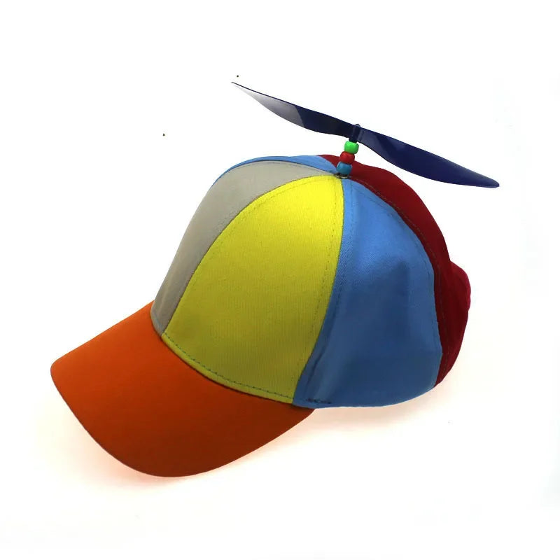 Funny Snapback Hat Helicopter Propeller Adventure Dad Hat Rainbow Bamboo Dragonfly Baseball Cap For Adult Kids Boys Girls