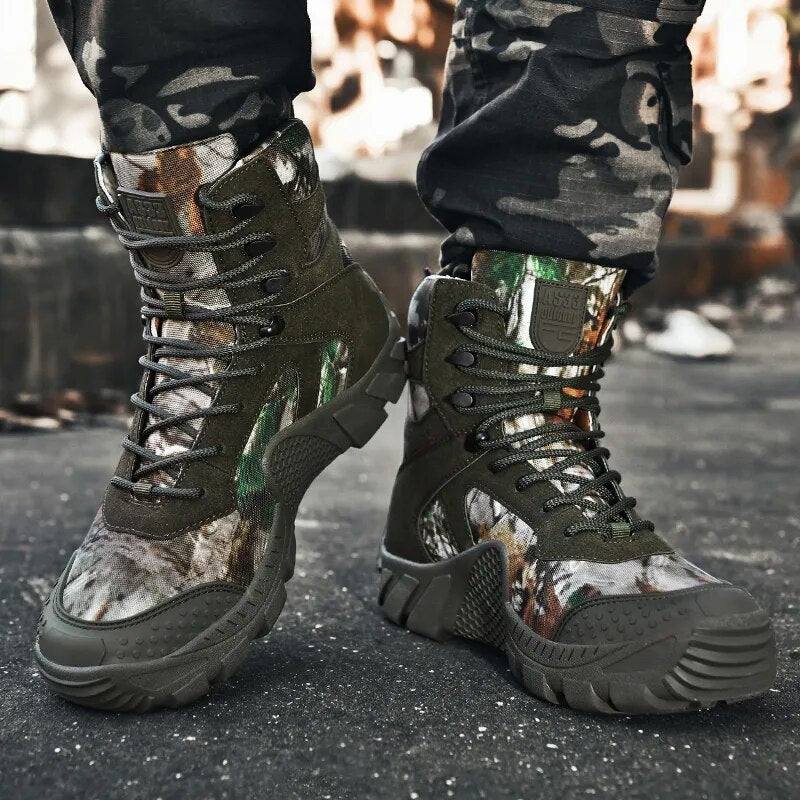 Men Ankle Boot Men's Military Boots Combat Tactical Army Boots Men Shoes