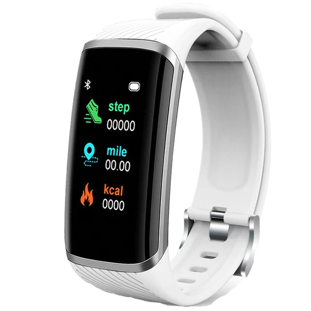 Smart Fitness Bracelet Heart Rate Blood Pressure Fitness Tracker  ForAndroid IOS Customize Wallpaper Smart Band Watch Men Women