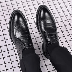 Dress Shoes for Men Shoes Men's Genuine Leather Business Formal Oxfords