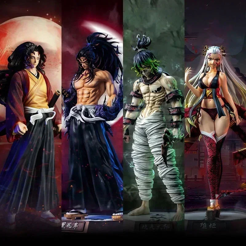 Anime Demon Slayer Kimetsu No Yaiba Figure Giyuutarou Daki Kokushibo Tsugikuni Yoriichi Douma Inosuke Action Figures Model Toys