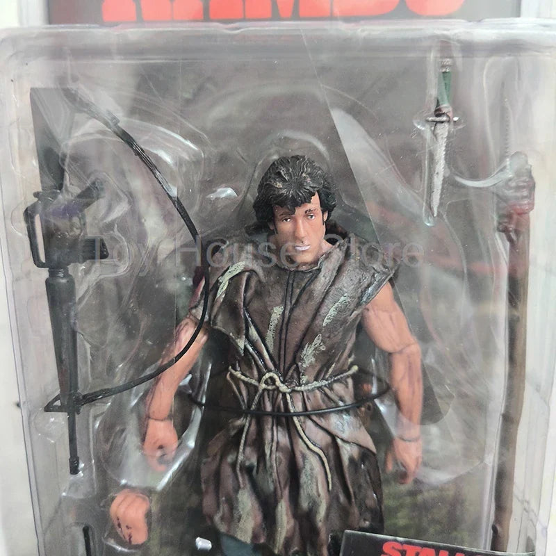 NECA Figure First Blood John J Rambo PVC Action Figure Collectible Model Special Forces Soldier Toys Joint Movable Birthday Gift