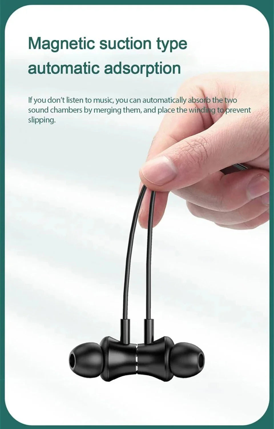 MZYMI Wireless Earphones 200 Hour Play Neckband Bluetooth 5.1 Headphones Headphone with Mic 9D Stereo Earbuds Headset