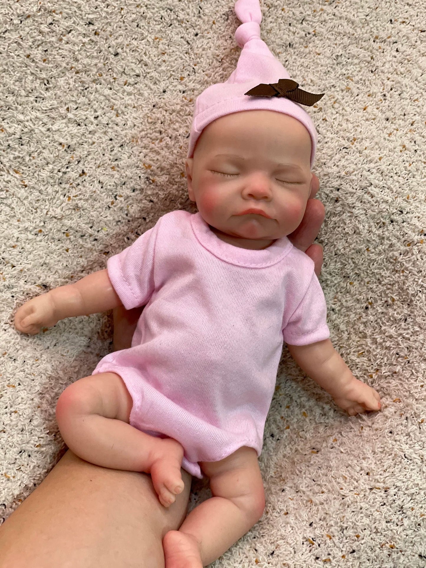 8styles/26cm Open and Close Eyes Cute Soft Full Body Solid Silicone Girl 3D Painted Skin Lifelike Real Corpo De Silicone Doll