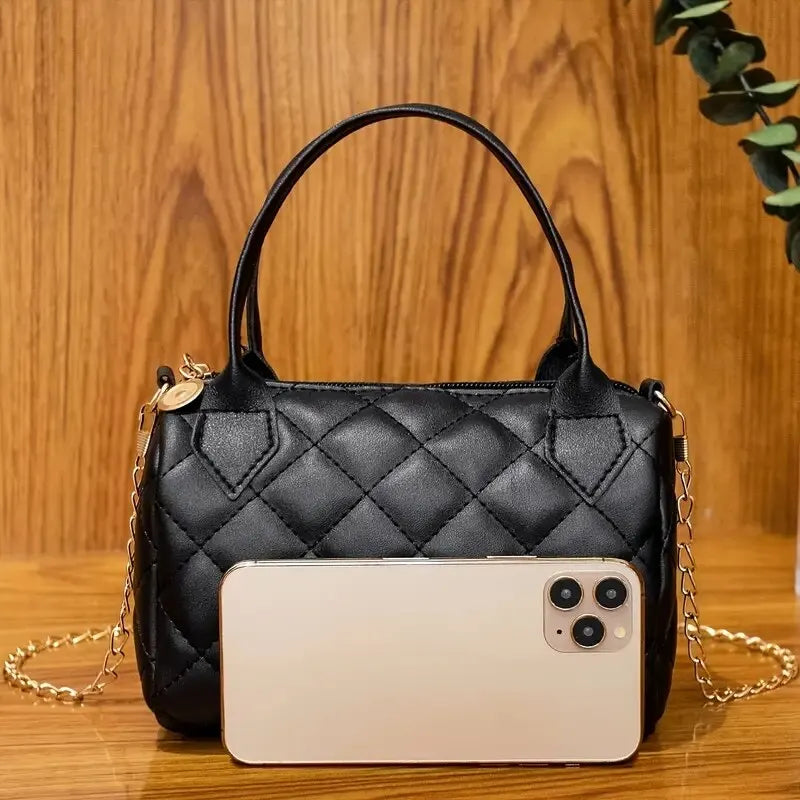 Crossbody Bags for Women Fashion Quilted Shoulder Purse with Convertible Chain