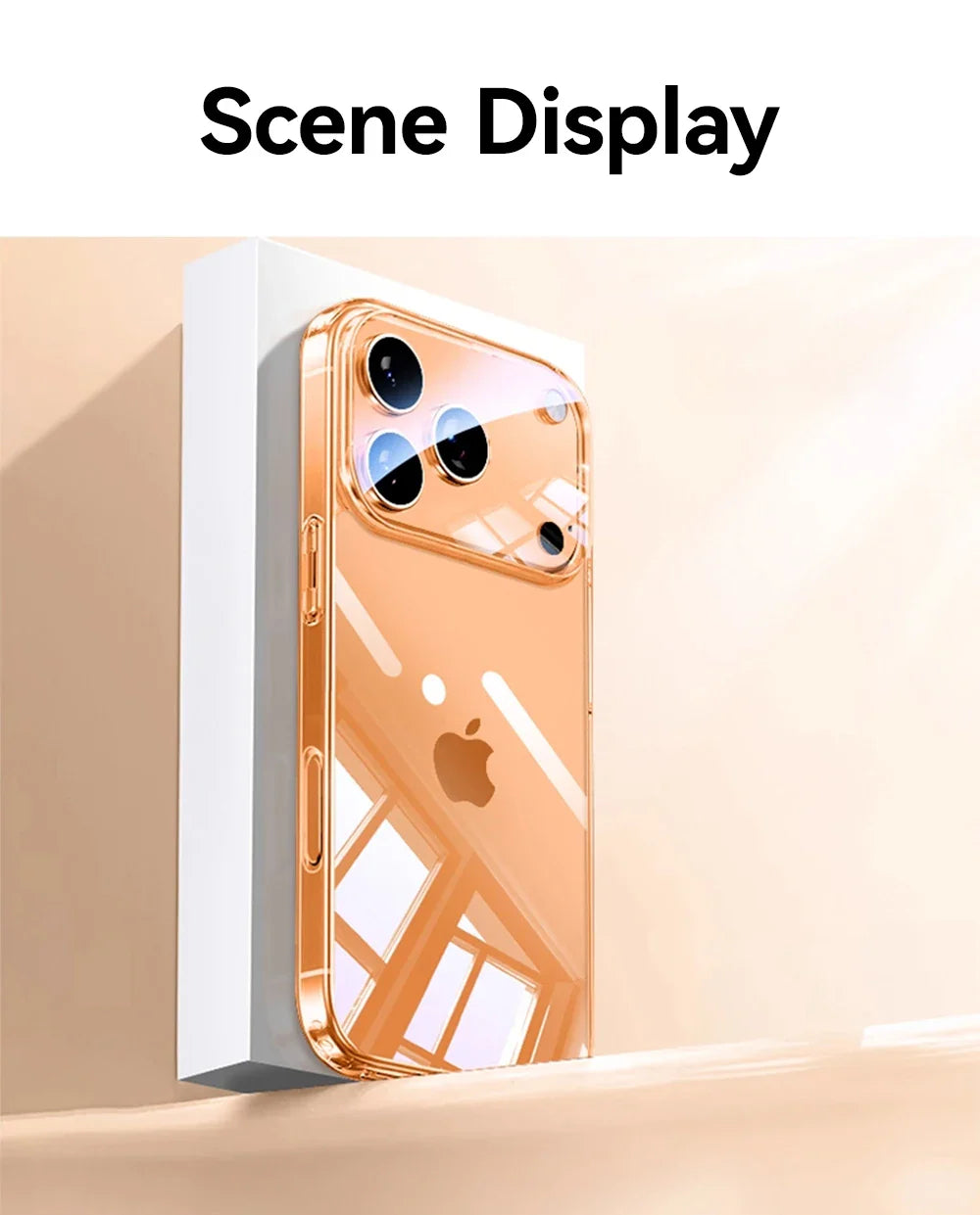 Joyroom For iPhone 17 16 15 Pro Max Case Lens Protection Anti-Yellow Case For iPhone 17 16 Pro Max Transparent Shockproof Cover