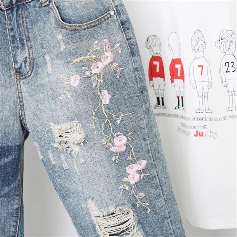 Womens Jeans Denim Loose Slim Fitted Vintage Harem Pants Plus Size Jeans