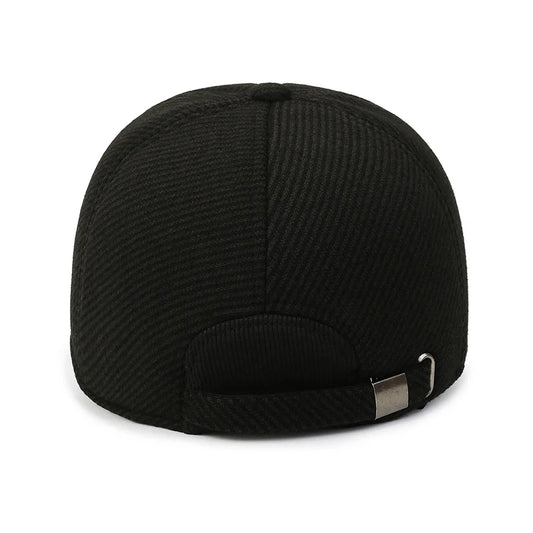 Outdoor Thick & Warm Adjustable Earmuffs Baseball Cap For Autumn And Winte