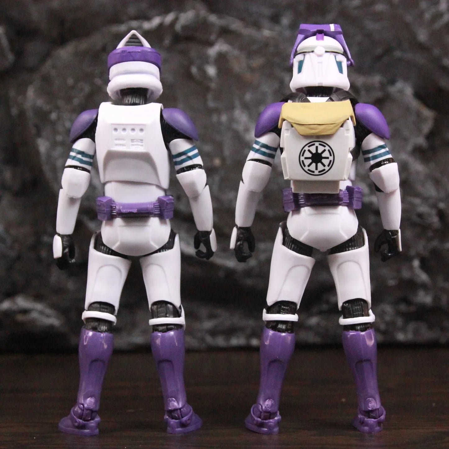 New Body 187th Legion Purple Phase II P2 ARF Trooper Commander Scout 6" Action Figure Mace Windu Republic Grand Army Clone Toys