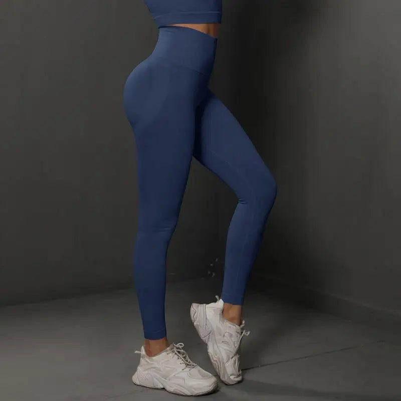 Women Seamless Yoga Pants Fitness Sports Running Sportswear Stretchy Lifting Tights