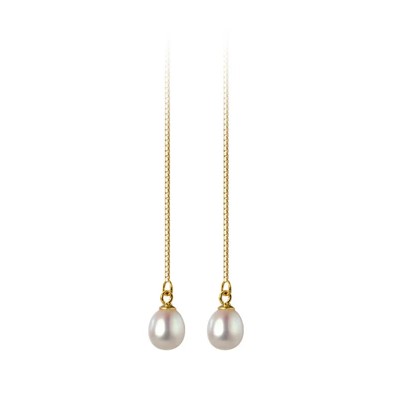 WANTME Genuine 925 Sterling Silver Natural Freshwater Baroque  Pearl Unusual Earrings for Women Chic Charming Goth Jewelry 2021