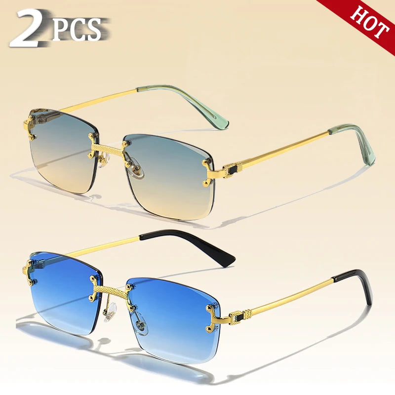 Sunglasses Men Women UV400 Small Gradient Sun Glasses For Men